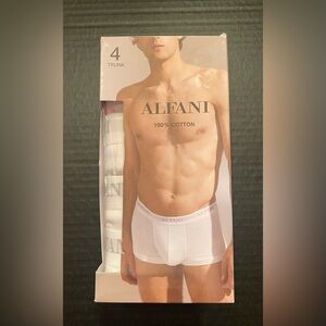 Alfani Men’s 4‎ Pack Boxer Briefs in White Size XXL 41-43 NWT